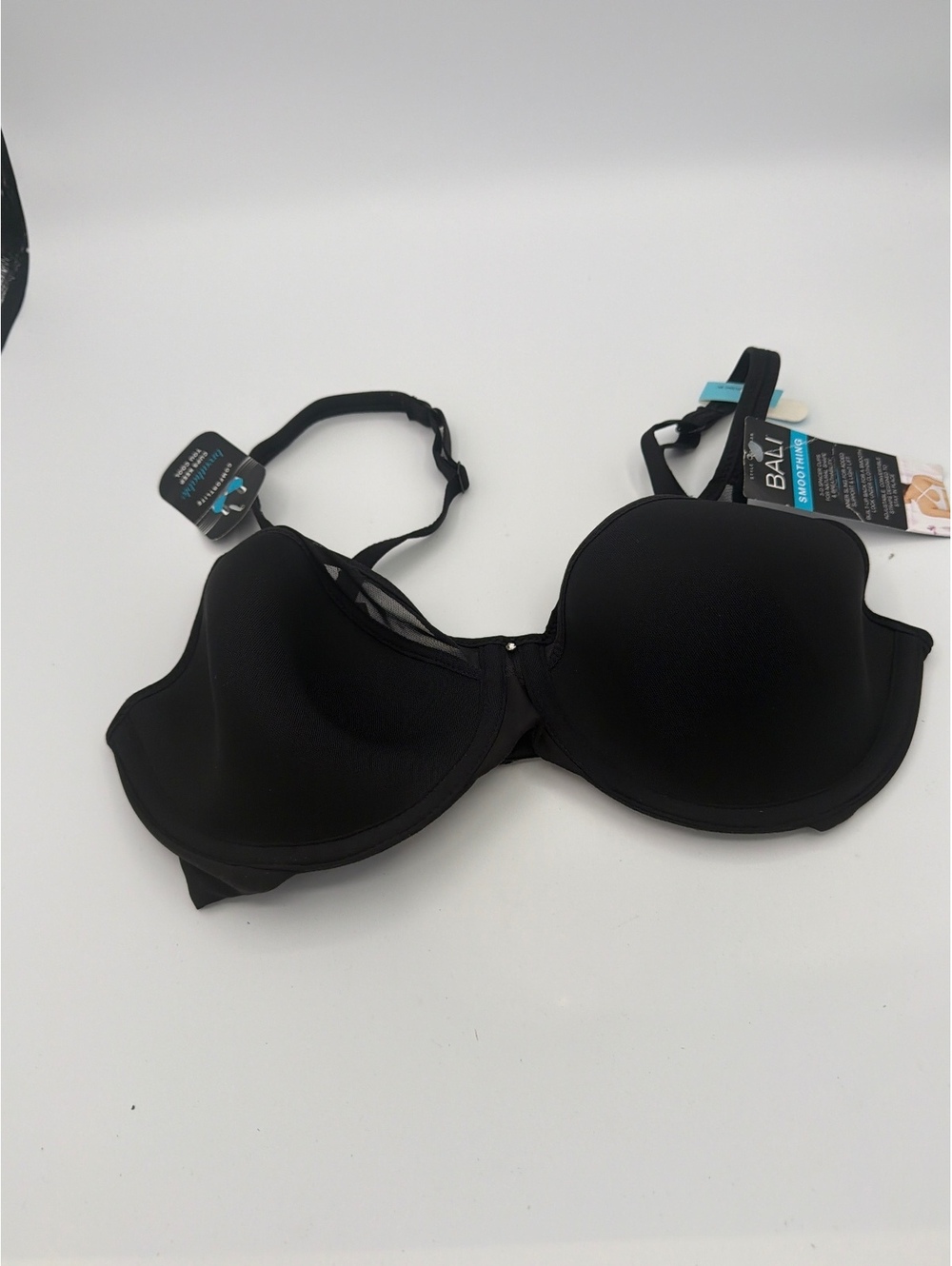 Bali Smoothing Convertible Strap Bra 34C Black